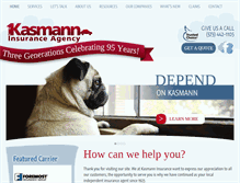 Tablet Screenshot of kasmanninsurance.com